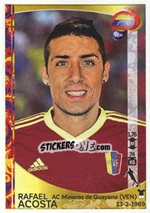 Sticker Rafael Acosta - Copa América Centenario. USA 2016 - Panini