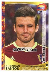Sticker Christian Santos - Copa América Centenario. USA 2016 n. 298 - Panini