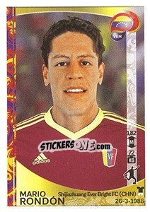 Sticker Mario Rondón - Copa América Centenario. USA 2016 n. 300 - Panini