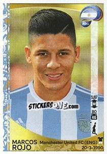 Cromo Marcos Rojo - Copa América Centenario. USA 2016 - Panini