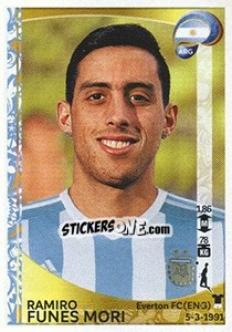 Sticker Ramiro Funes Mori - Copa América Centenario. USA 2016 n. 312 - Panini