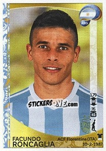 Sticker Facundo Roncaglia - Copa América Centenario. USA 2016 n. 313 - Panini