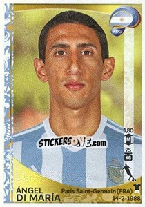 Sticker Ángel Di María - Copa América Centenario. USA 2016 - Panini