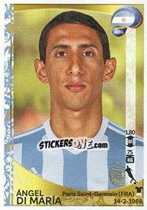 Figurina Ángel Di María - Copa América Centenario. USA 2016 - Panini