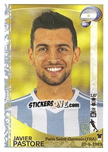 Sticker Javier Pastore - Copa América Centenario. USA 2016 n. 319 - Panini