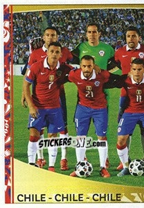 Cromo Chile Team - Copa América Centenario. USA 2016 - Panini