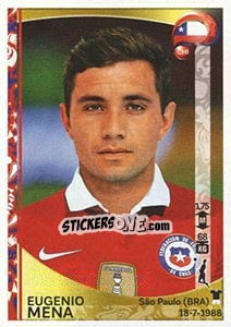 Sticker Eugenio Mena - Copa América Centenario. USA 2016 n. 332 - Panini