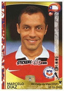 Sticker Marcelo Díaz - Copa América Centenario. USA 2016 n. 338 - Panini