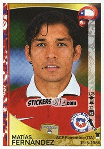 Sticker Matías Fernández - Copa América Centenario. USA 2016 n. 342 - Panini