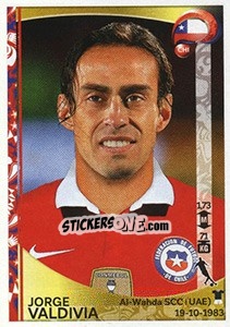 Sticker Jorge Valdivia - Copa América Centenario. USA 2016 n. 343 - Panini