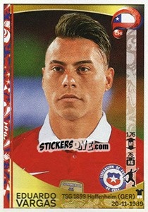 Sticker Eduardo Vargas - Copa América Centenario. USA 2016 n. 347 - Panini