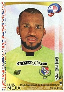 Sticker Luis Mejía - Copa América Centenario. USA 2016 n. 354 - Panini
