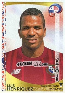 Sticker Luis Henríquez - Copa América Centenario. USA 2016 n. 355 - Panini