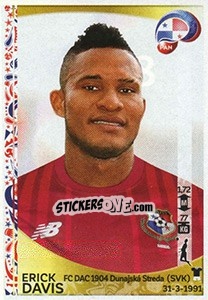 Sticker Erick Davis - Copa América Centenario. USA 2016 n. 358 - Panini