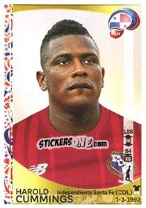 Sticker Harold Cummings - Copa América Centenario. USA 2016 n. 359 - Panini