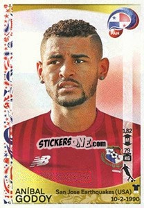 Sticker Aníbal Godoy - Copa América Centenario. USA 2016 n. 366 - Panini