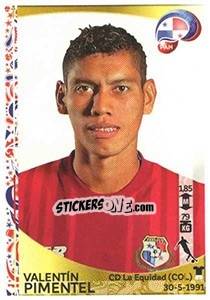 Sticker Valentín Pimentel - Copa América Centenario. USA 2016 n. 367 - Panini