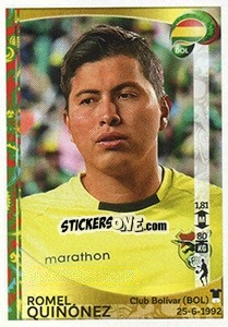 Cromo Romel Quiñónez - Copa América Centenario. USA 2016 - Panini