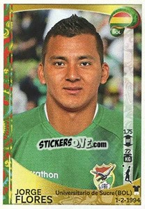 Sticker Jorge Flores - Copa América Centenario. USA 2016 n. 381 - Panini