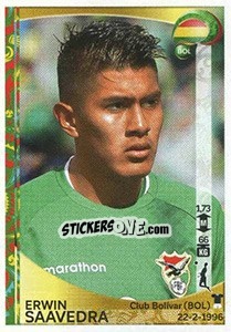 Sticker Erwin Saavedra - Copa América Centenario. USA 2016 n. 382 - Panini