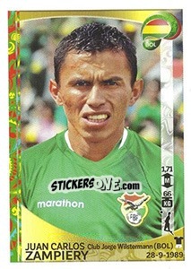 Sticker Juan Carlos Zampiery - Copa América Centenario. USA 2016 n. 386 - Panini