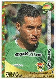 Sticker Wálter Veizaga - Copa América Centenario. USA 2016 n. 388 - Panini