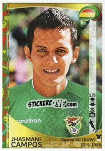 Sticker Jhasmani Campos - Copa América Centenario. USA 2016 n. 390 - Panini