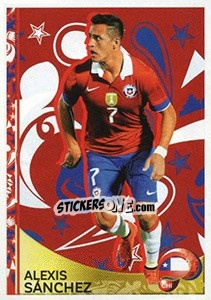 Sticker Alexis Sánchez - Copa América Centenario. USA 2016 n. 407 - Panini