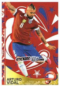 Sticker Arturo Vidal - Copa América Centenario. USA 2016 n. 408 - Panini