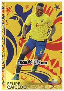 Sticker Felipe Caicedo - Copa América Centenario. USA 2016 n. 414 - Panini