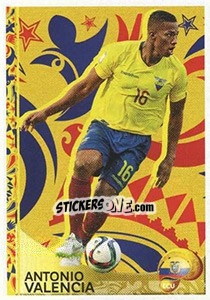 Sticker Antonio Valencia - Copa América Centenario. USA 2016 n. 415 - Panini