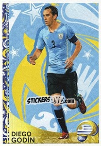 Sticker Diego Godín - Copa América Centenario. USA 2016 n. 428 - Panini
