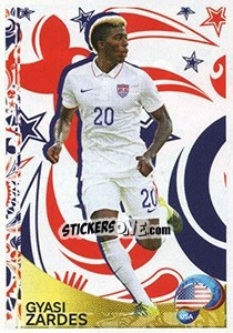 Sticker Gyasi Zardes - Copa América Centenario. USA 2016 n. 432 - Panini