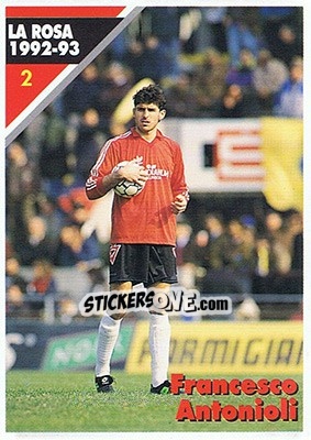 Sticker Francesco Antonioli - Milan 1992-1993 n. 2 - Masters Cards