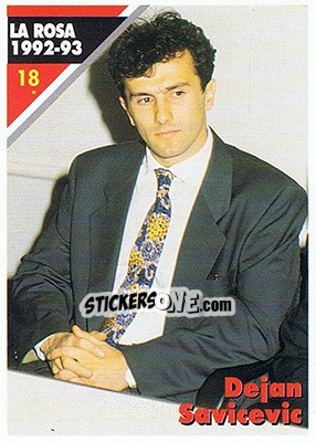 Sticker Dejan Savicevic - Milan 1992-1993 n. 18 - Masters Cards