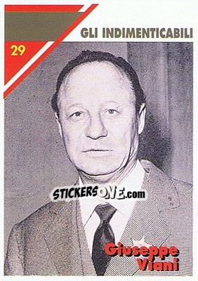 Sticker Giuseppe Viani - Milan 1992-1993 n. 29 - Masters Cards