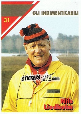 Sticker Nils Liedholm - Milan 1992-1993 - Masters Cards