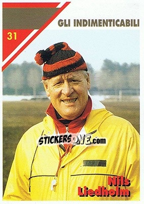 Sticker Nils Liedholm - Milan 1992-1993 n. 31 - Masters Cards