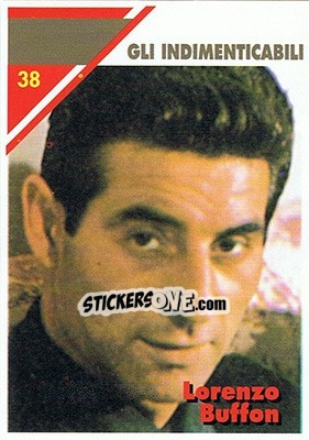 Sticker Lorenzo Buffon - Milan 1992-1993 n. 38 - Masters Cards