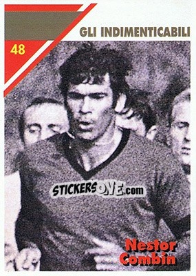 Sticker Nestor Combin - Milan 1992-1993 n. 48 - Masters Cards