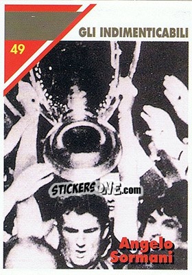 Sticker Angelo Sormani - Milan 1992-1993 n. 49 - Masters Cards