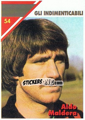 Sticker Aldo Maldera - Milan 1992-1993 n. 54 - Masters Cards