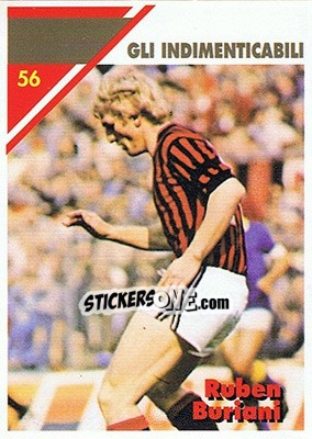 Figurina Ruben Buriani - Milan 1992-1993 - Masters Cards