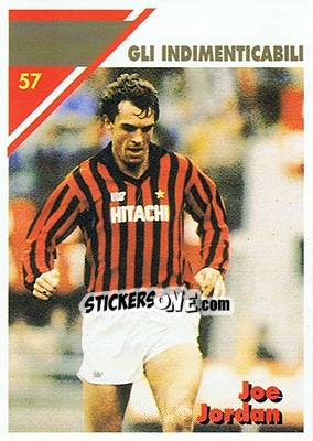 Cromo Joe Jordan - Milan 1992-1993 - Masters Cards