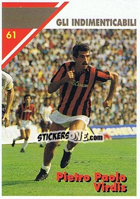 Sticker Pietro Paolo Virdis - Milan 1992-1993 n. 61 - Masters Cards