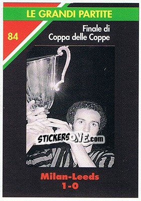 Cromo Milan-Leeds 1-0  16.05.1973 - Milan 1992-1993 - Masters Cards