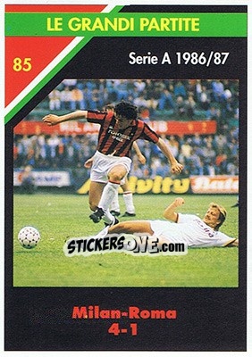 Figurina Milan-Roma 4-1  03.05.1987