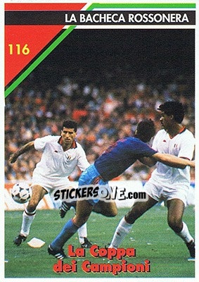 Sticker La coppa dei campioni - Milan 1992-1993 n. 116 - Masters Cards