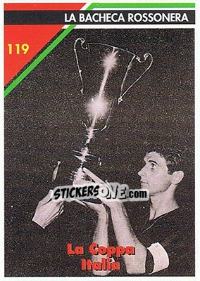 Sticker La coppa Italia - Milan 1992-1993 n. 119 - Masters Cards