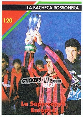 Sticker La Supercoppa Europea - Milan 1992-1993 n. 120 - Masters Cards